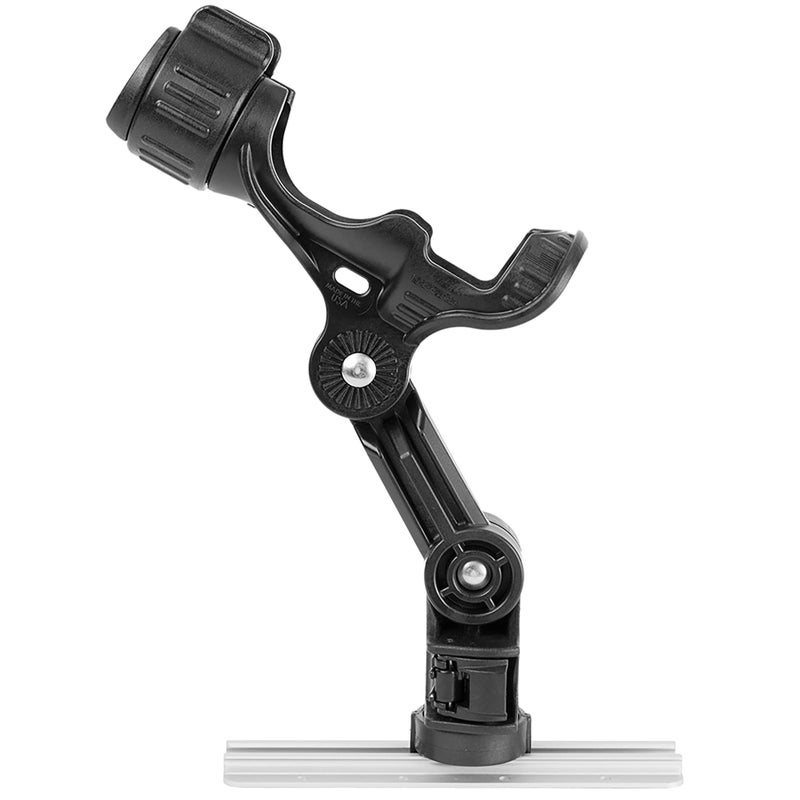 YakAttack Omega Pro Rod Holder | Track Mount Fishing Rod Holder for Kayak & Boat | Secure & Adjustable LockNLoad System | Compatible with Spinning, Casting, Fly Reels | Kayak Track Mount Accessories - Image 2